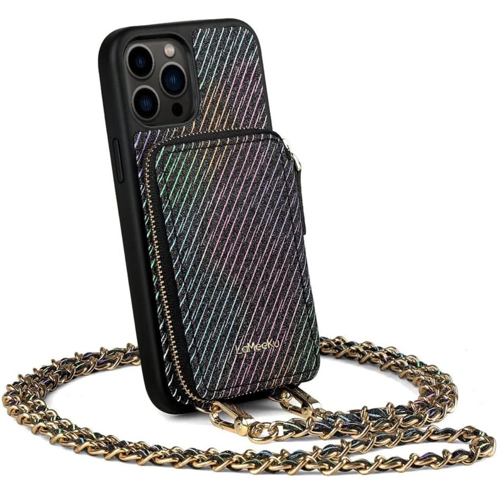 Card holder phone crossbody case